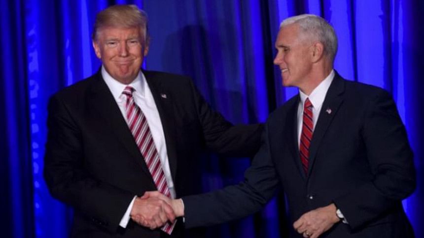US President Donald Trump- Vice President Mike Pence US President Donald Trump- Vice President Mike Pence