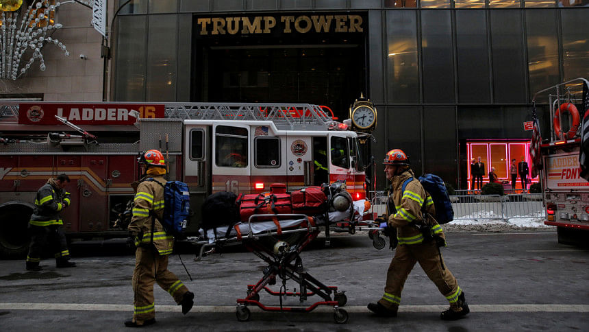 Fire On Top Floor Of Trump Tower In New York | The Daily Star