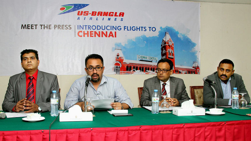 US-Bangla offers Dhaka-Chennai flight US-Bangla offers Dhaka-Chennai flight