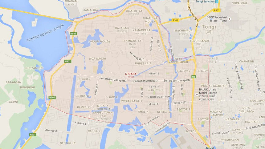 Uttara map