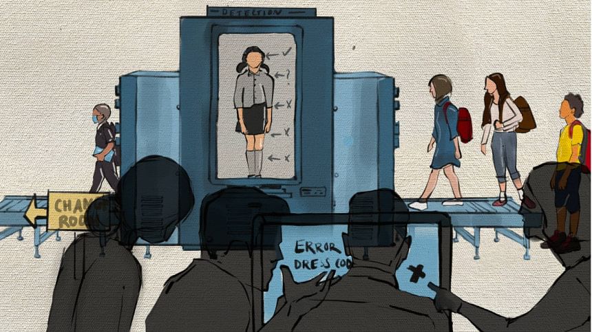 Illustration on school dress codes Illustration on school dress codes