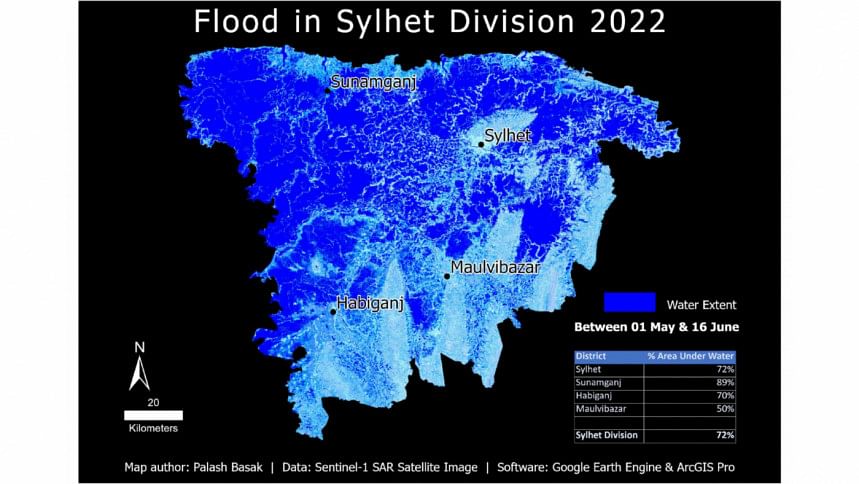 Sylhet flood situation Sylhet flood situation