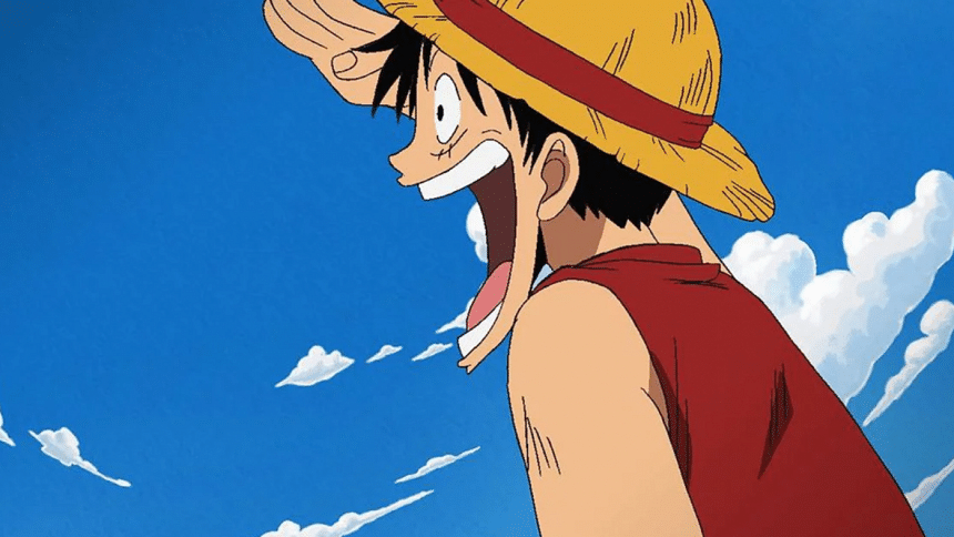 A scene from the One Piece anime A scene from the One Piece anime