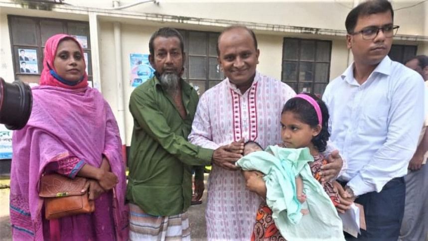 Chotomoni Nibas takes Trishal miracle baby's responsibility Trishal miracle baby