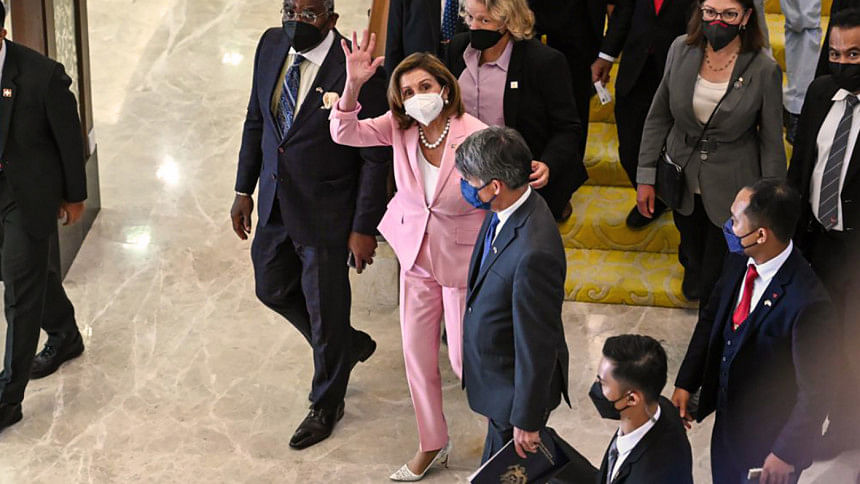 Pelosi lands in Taiwan amid escalating US-China tensions US-China tensions