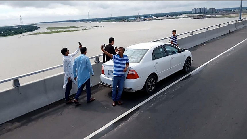 selfie on Padma Bridge selfie on Padma Bridge