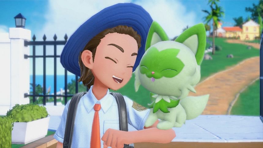 Pokémon Scarlet and Violet A scene from the Pokémon Scarlet and Violet gameplay.