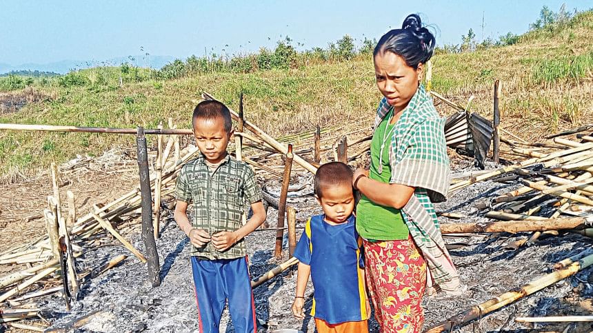 Amid cold with no food, shelter Attack on Mro community