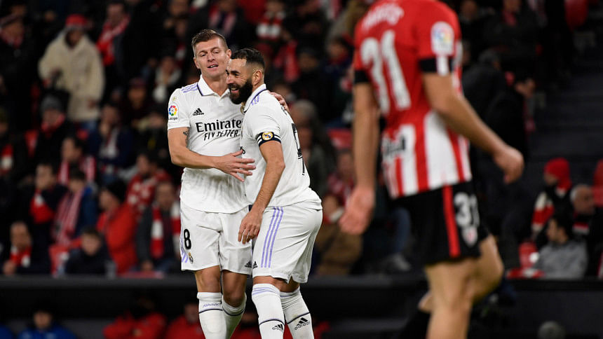 Benzema and Kroos lead Real to victory at Bilbao