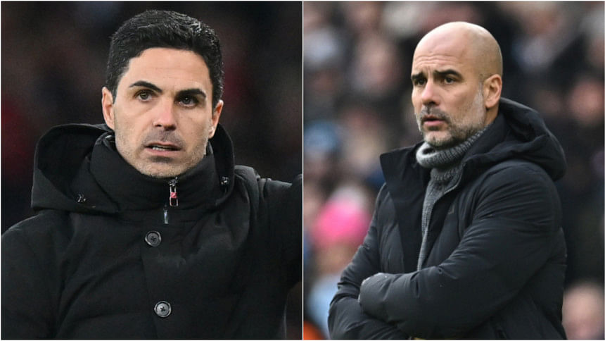 Pep Guardiola, Mikel Arteta, Arsenal, Manchester City,
