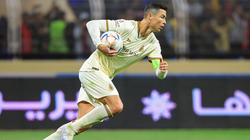 Ronaldo converts stoppage-time penalty to get off the mark for Al Nassr