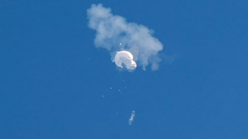 US fighter jet shoots down suspected Chinese spy balloon