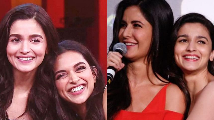 Alia heaps praise on Deepika and Katrina Alia heaps praise on Deepika and Katrina