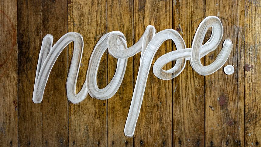 Learning to say No! Learning to say No!