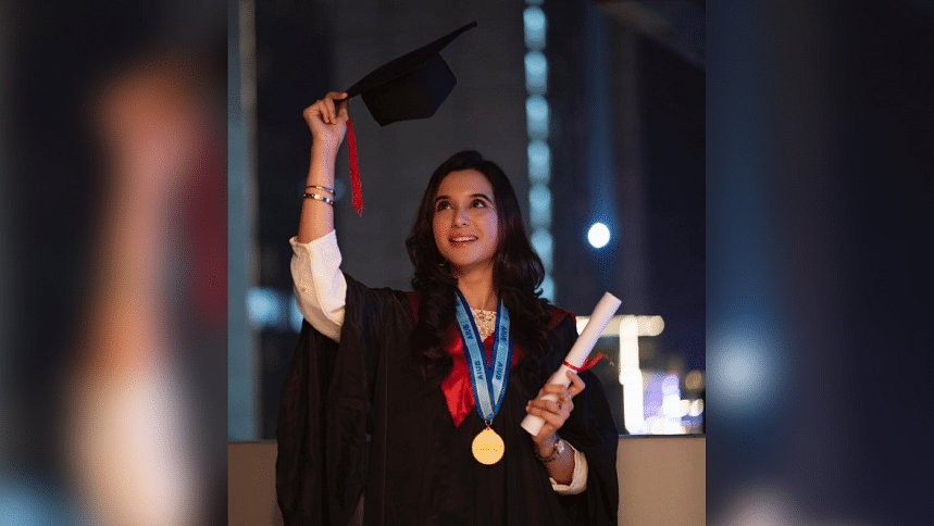 Sabila Nur graduates from AIUB Sabila Nura education