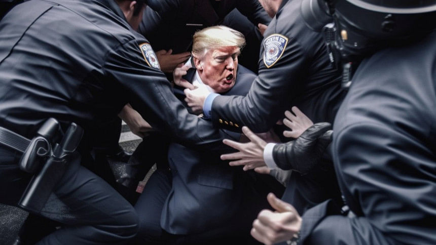 AI Generated Photos Of Trump Getting Arrested Goes Viral Online