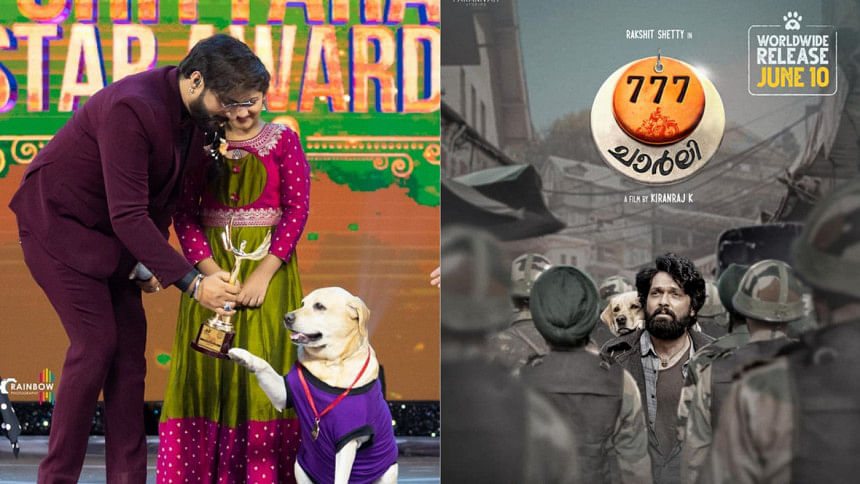 Charlie the dog bags award for lead role in ‘777 Charlie’ Charlie the dog bags award for lead role in ‘777 Charlie’