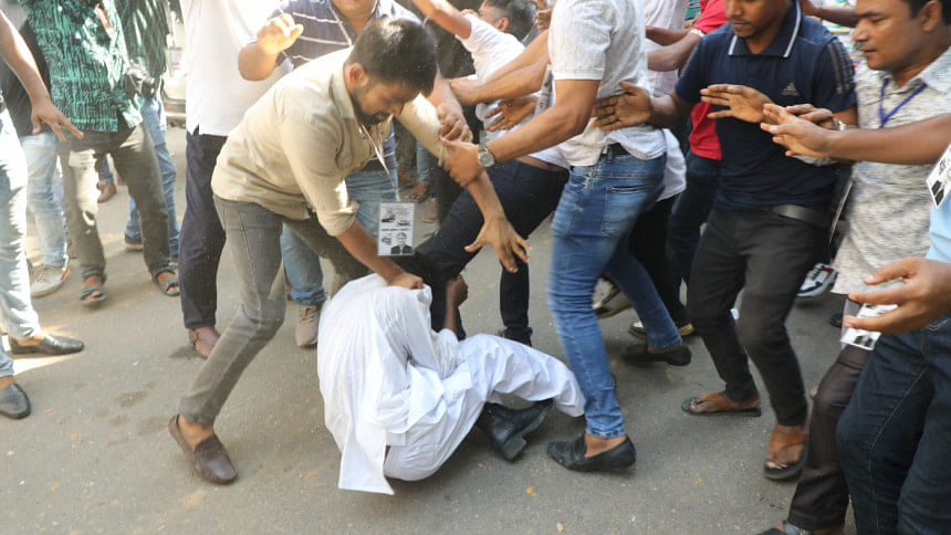 What message emanates from the attack on Hero Alom? Attack on Hero Alom