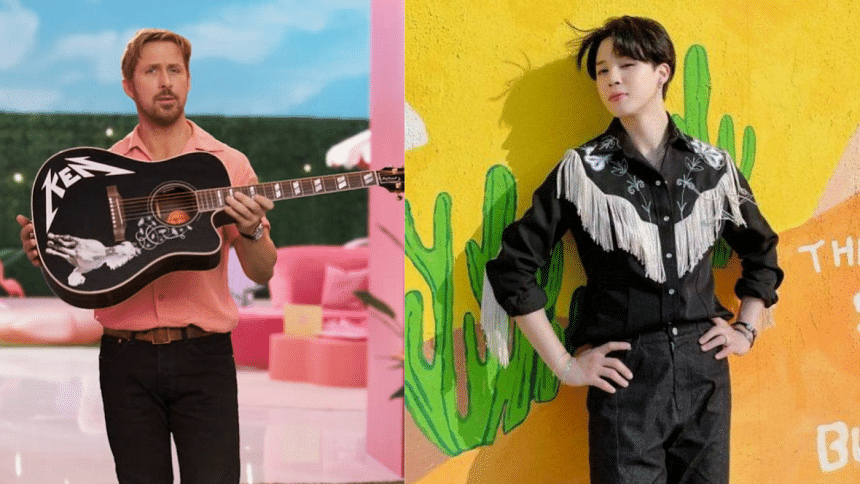 Ryan Gosling gifts BTS’ Jimin a guitar from ‘Barbie’ movie | The Daily Star