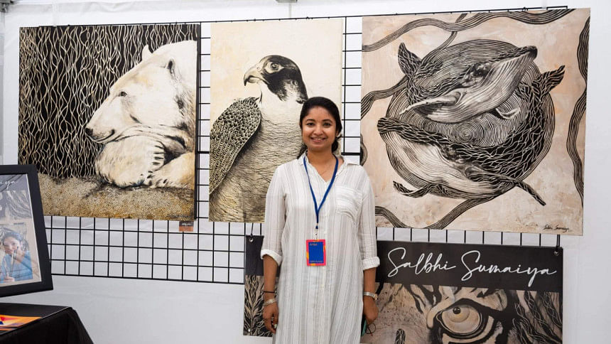 Salbhi Sumaiya: The artist whose art is heading to the Moon Salbhi Sumaiya: The artist whose art is heading to the Moon