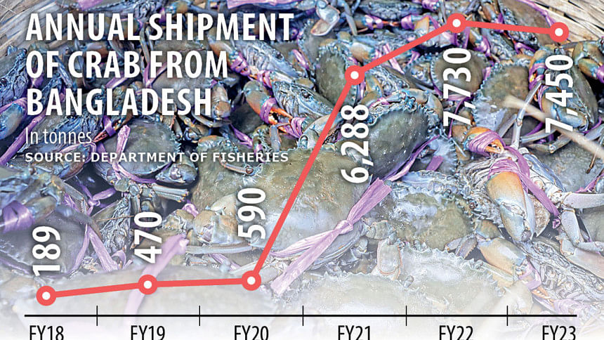 Crab exports recovering from pandemic loss