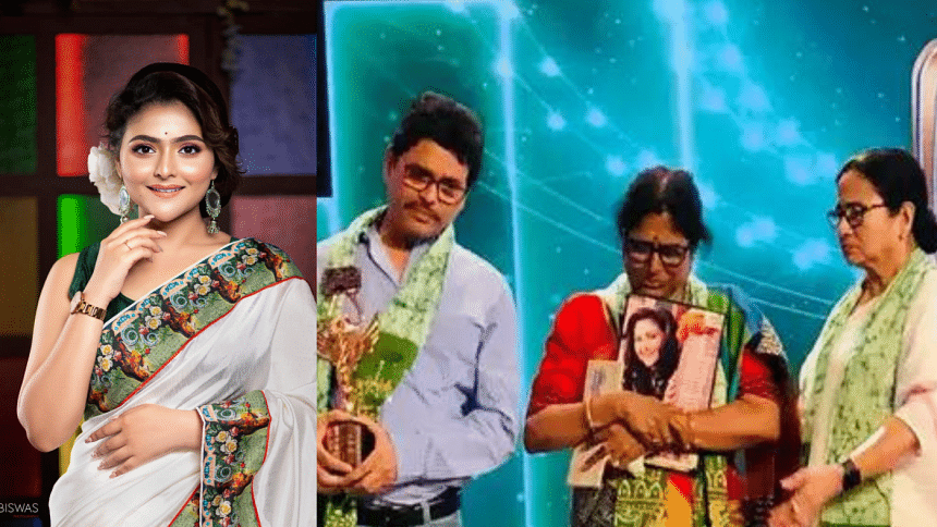 Aindrila Sharma honoured with posthumous award Aindrila Sharma honoured with posthumous award