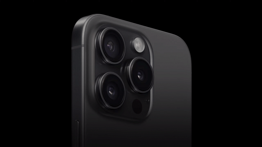 The iPhone 15 Pro camera. The iPhone 15 Pro camera.