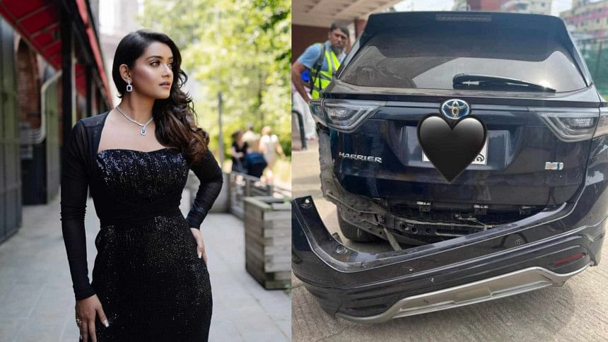 Tanjin Tisha encounters car accident Tanjin Tisha encounters car accident