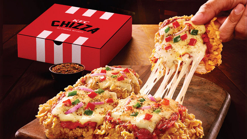 Kfc Redefines Pizza With Chizza All Chicken No Crust The Daily Star 