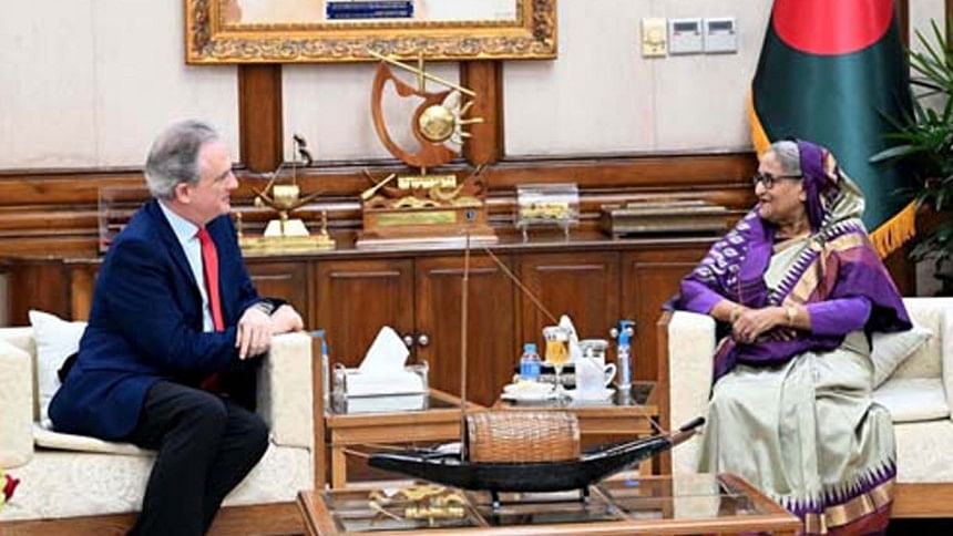 Spanish investment welcome in any sector in Bangladesh: PM Spanish investment in Bangladesh: PM Hasina-Spain's envoy Salas meeting