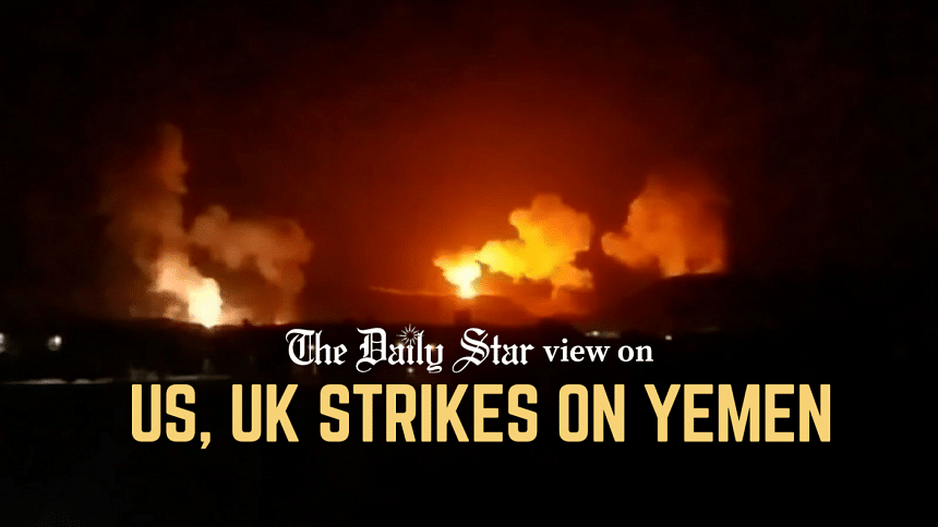 Stop escalating Red Sea tensions US, UK strikes on Yemen
