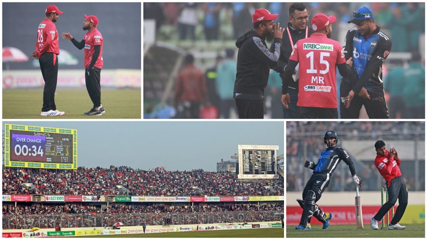 Fortune Barishal versus Rangpur Riders match photos