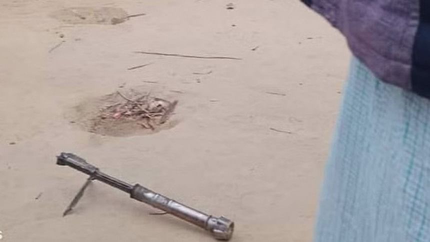Part of mortar shell lands in Bangladesh as fighting rages on in Myanmar Part of mortar shell lands in Bangladesh as fighting rages on in Myanmar