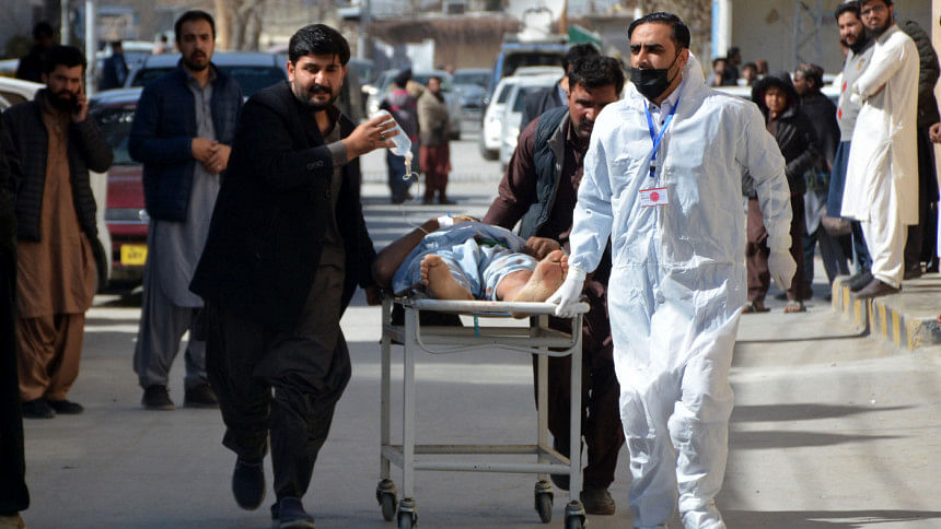 Eve of Pakistan polls: 28 killed in blasts near campaign offices Eve of Pakistan polls: 28 killed in blasts near campaign offices