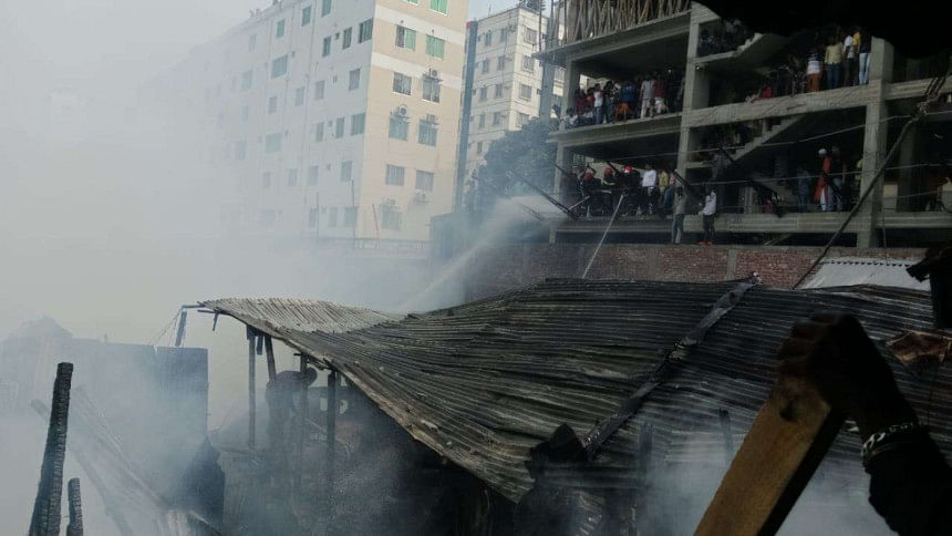 Mirpur slum fire brought under control after an hour Mirpur slum fire brought under control after an hour