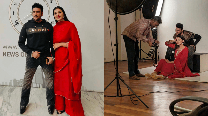 Ananta Jalil, Barsha spend time at The Daily Star Ananta Jalil, Barsha spend time at The Daily Star