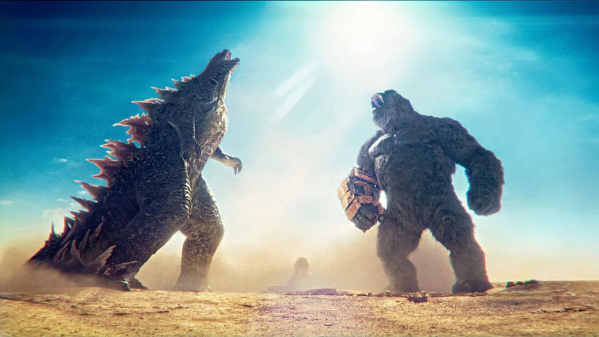 Promotional poster for Godzilla x Kong: The New Empire