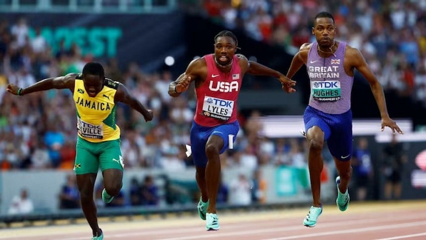 Seville sets world-leading time to beat Lyles in 100m | The Daily Star