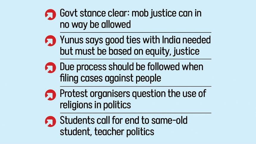Chief Adviser Muhammad Yunus on student uprising Chief Adviser Muhammad Yunus on student uprising