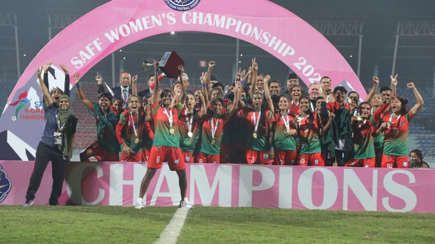 Steps On To Pay Arrears To SAFF Winning Women Footballers | The Daily Star