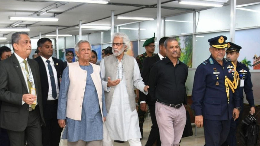 Chief Adviser Muhammad Yunus returns after COP29 Chief Adviser Muhammad Yunus returns after COP29