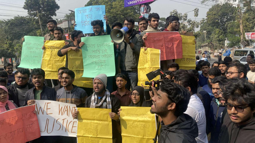 BUET students stage protest over death of student, demand justice