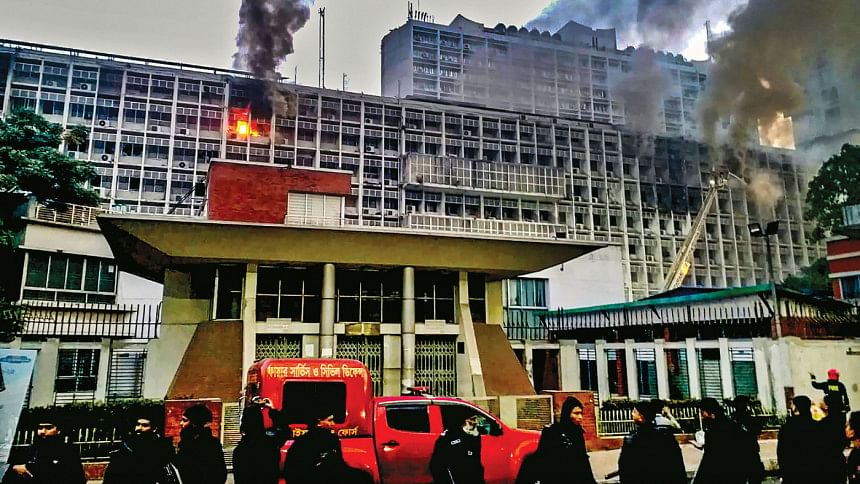 fire at Secretariat fire at Secretariat