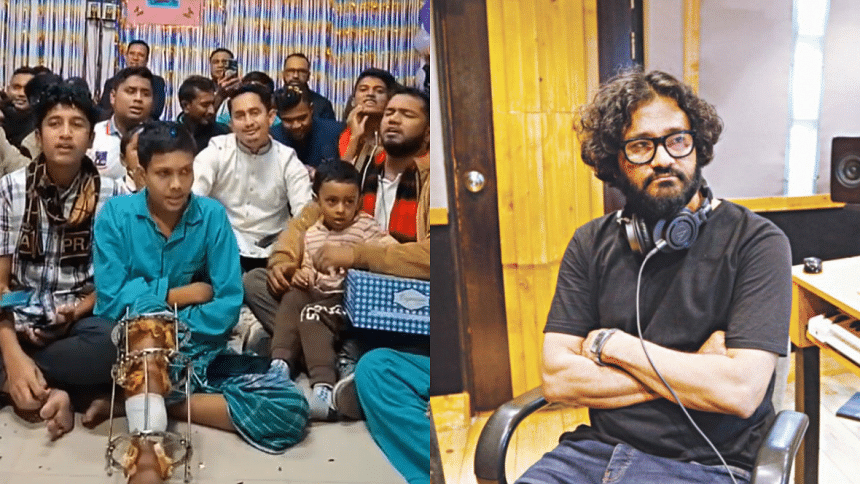 July fighters sing Prince Mahmud's ‘Amar Shonar Bangla’ July fighters sing Prince Mahmud's ‘Amar Shonar Bangla’