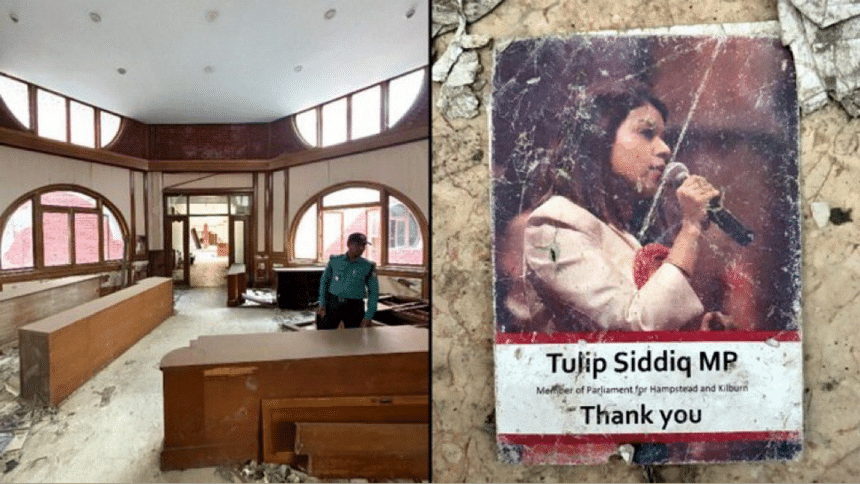 Tulip’s campaign materials, luxury items, documents found at Ganabhaban Tulip’s campaign materials, luxury items, documents found at Ganabhaban