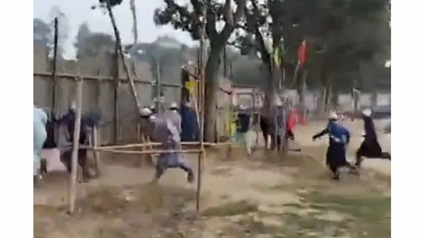 Girls’ football match called off after venue vandalised Joypurhat Girls’ football match called off after venue vandalised Joypurhat