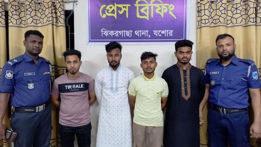 4 Chhatra Dal men arrested over gang-rape in Jashore 4 Chhatra Dal men arrested over gang-rape in Jashore