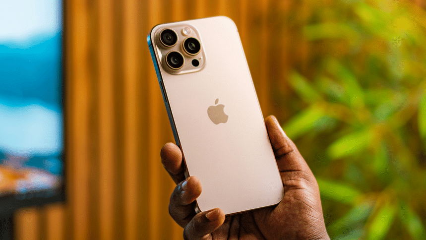 iPhone on hand iPhone on hand