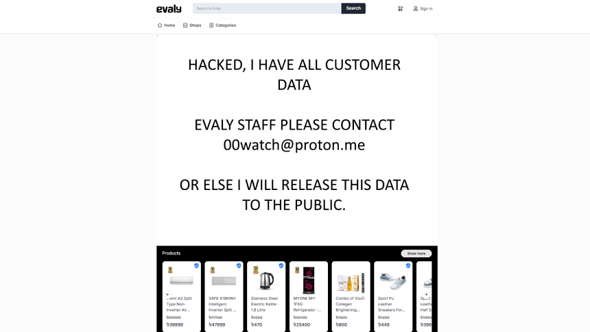 Evaly website Evaly website