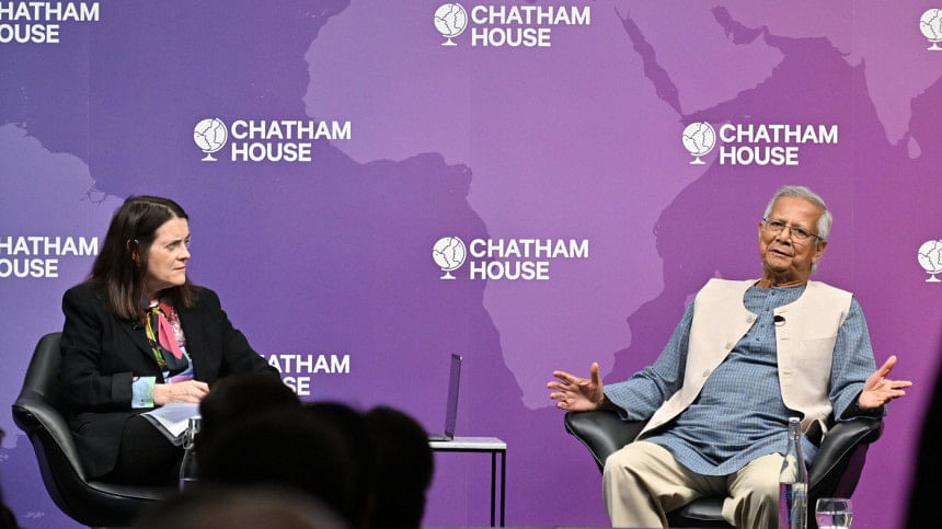 Yunus at Chatham House Yunus at Chatham House